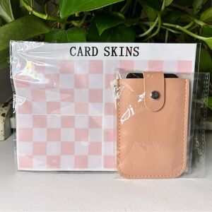 💜4for$20💜 Pink Card Holder and Checkered Card Skins